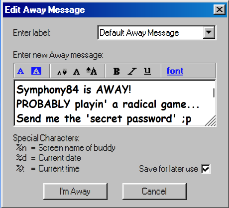 away